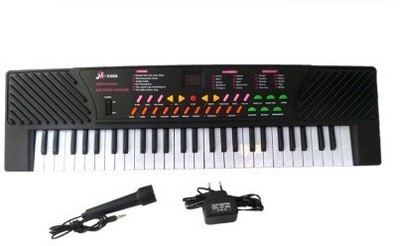 

Unica 54 Keys Electronic & Musical Piano Keyboard 5468 with Mic & charger(Black)