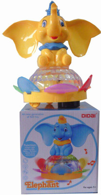 

Shop & Shoppee Musical Rotating Elephant with lights(Multicolor)