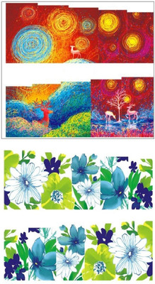 

Jenna Manicure Water Transfer Nail Art Decals Stickers- Sapphire Series NR-362(White)