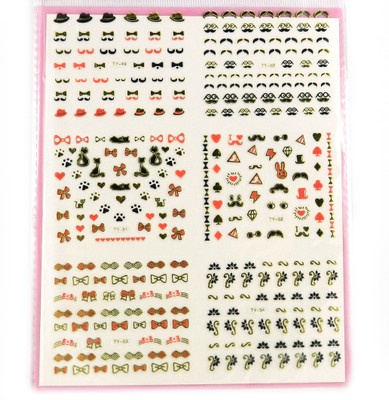 

Savni big pack of nail art stickers t9(yellow)