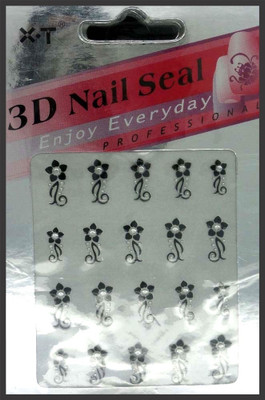 

London Jewels 3D Nail Seal Model 004(Black & White Mix)