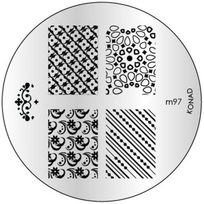 

Konad Stamping - Image Plate M97(Silver)