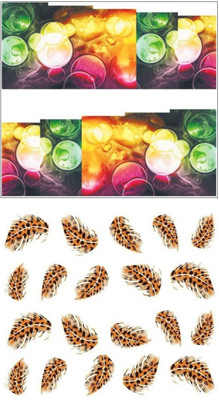 

Jenna Manicure Water Transfer Nail Art Decals Stickers- Sapphire Series NR-309(White)