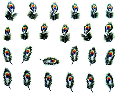 

KingdomOfArts.Com Peacock Nail Sticker(Green)