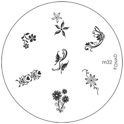 

Konad Stamping Image Plate M32(Silver)