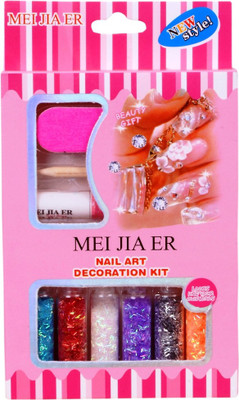 

MEI JIA ER NAIL ART DECORTION KIT (STICK TYPE) WITH GLUE STICK(MULTI COLOR)