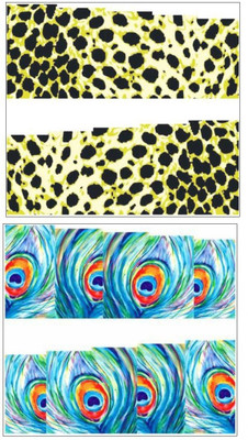 

Jenna Manicure Water Transfer Nail Art Decals Stickers- Sapphire Series NR-311(White)