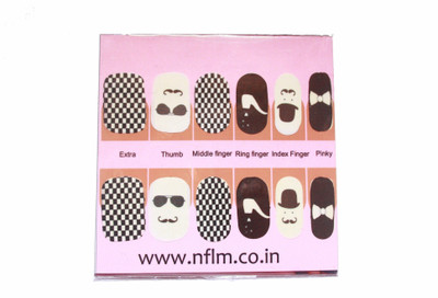 

NFLM Designer Nailwear Sherlock Print(Black & White)