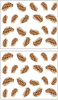 

Jenna Manicure Water Transfer Nail Art Decals Stickers- Sapphire Series NR-155(White)