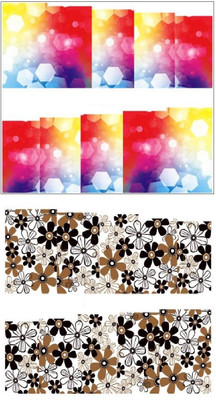 

Jenna Manicure Water Transfer Nail Art Decals Stickers- Sapphire Series NR-354(White)