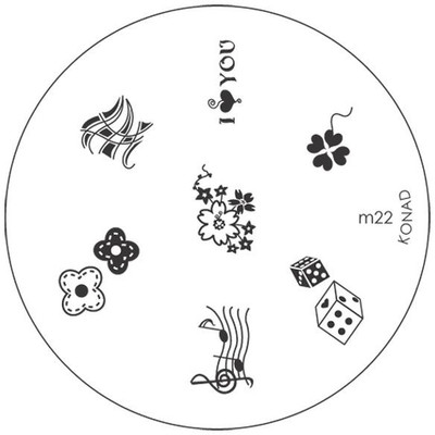 

Konad Stamping Image Plate M22(Silver)