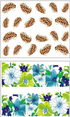 

Jenna Manicure Water Transfer Nail Art Decals Stickers- Sapphire Series NR-157(White)