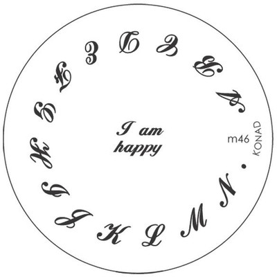 

Konad Stamping Image Plate M46(Silver)