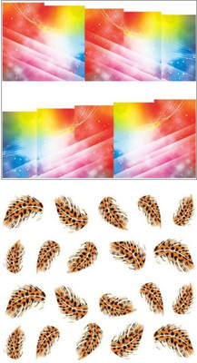 

Jenna Manicure Water Transfer Nail Art Decals Stickers- Sapphire Series NR-291(White)