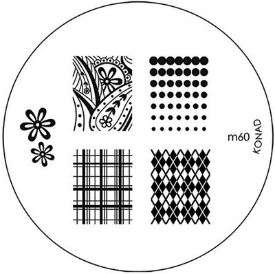 

Konad Stamping Nail Art Image Plate - M60