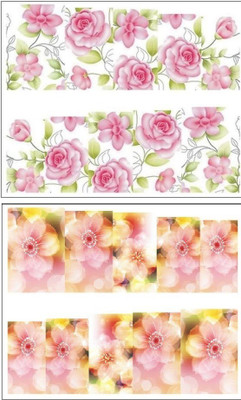 

Jenna Manicure Water Transfer Nail Art Decals Stickers- Sapphire Series NR-131(White)