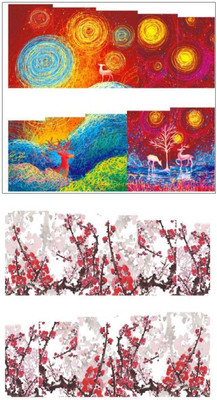 

Jenna Manicure Water Transfer Nail Art Decals Stickers- Sapphire Series NR-360(White)