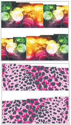 

Jenna Manicure Water Transfer Nail Art Decals Stickers- Sapphire Series NR-264(Multicolor)