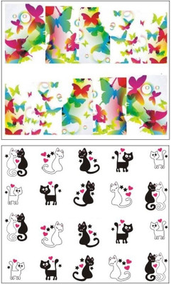 

Jenna Manicure Water Transfer Nail Art Decals Stickers- Sapphire Series NR-144(White)