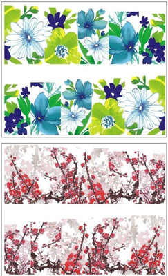 

Jenna Manicure Water Transfer Nail Art Decals Stickers- Sapphire Series NR-172(White)