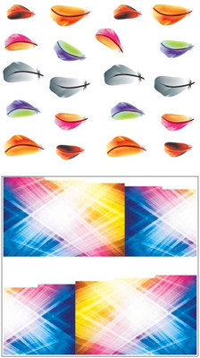 

Jenna Manicure Water Transfer Nail Art Decals Stickers- Sapphire Series NR-318(White)