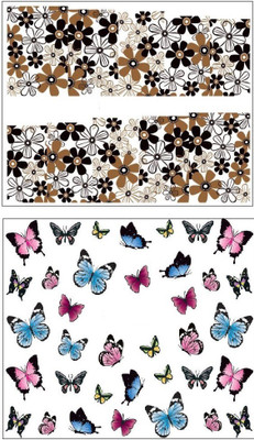 

Jenna Manicure Water Transfer Nail Art Decals Stickers- Sapphire Series NR-040(White)