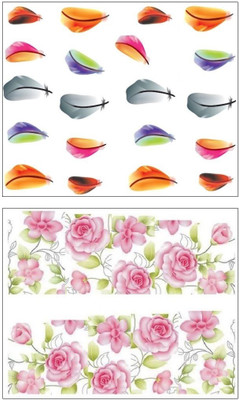 

Jenna Manicure Water Transfer Nail Art Decals Stickers- Sapphire Series NR-027(White)
