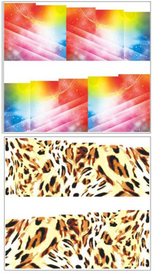 

Jenna Manicure Water Transfer Nail Art Decals Stickers- Sapphire Series NR-242(Multicolor)