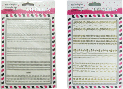 

Opoola Nail art Decoration kit(Silver, Gold)