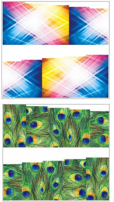 

Jenna Manicure Water Transfer Nail Art Decals Stickers- Sapphire Series NR-279(Multicolor)
