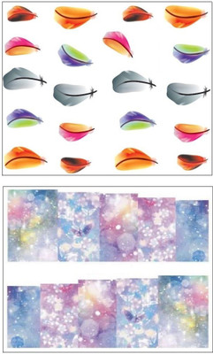 

Jenna Manicure Water Transfer Nail Art Decals Stickers- Sapphire Series NR-029(White)