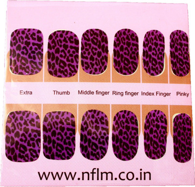 

NFLM Designer Nailwear Neon-leopard Print(Purple)