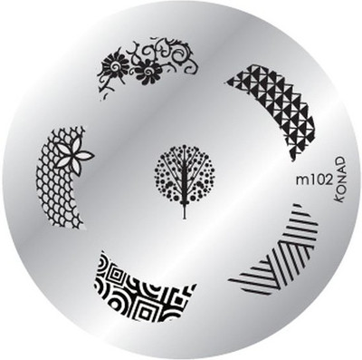 Konad Stamping - Image Plate M102(Silver)