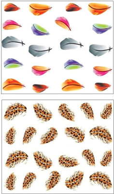 

Jenna Manicure Water Transfer Nail Art Decals Stickers- Sapphire Series NR-030(White)