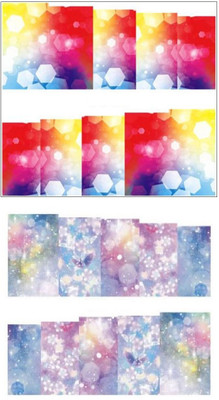 

Jenna Manicure Water Transfer Nail Art Decals Stickers- Sapphire Series NR-257(White)
