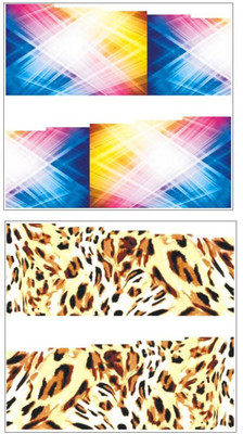 

Jenna Manicure Water Transfer Nail Art Decals Stickers- Sapphire Series NR-275(White)