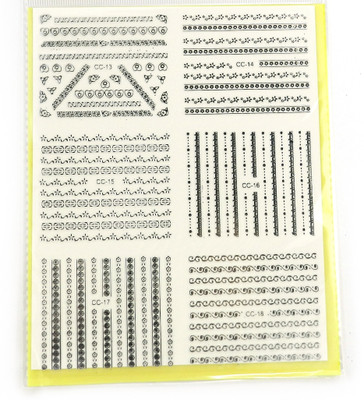 

Savni big pack of nail art stickers t18(yellow)