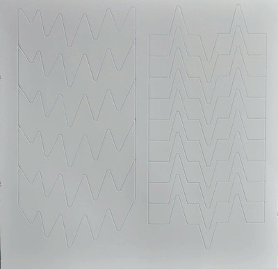 

STZ self adhesive zigzag pattern nail stencil and guide sticker.(multicolor)