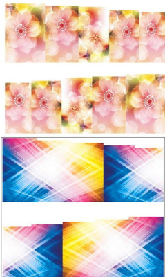 

Jenna Manicure Water Transfer Nail Art Decals Stickers- Sapphire Series NR-330(White)
