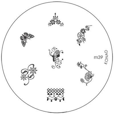 

Konad Stamping Image Plate M39(Silver)