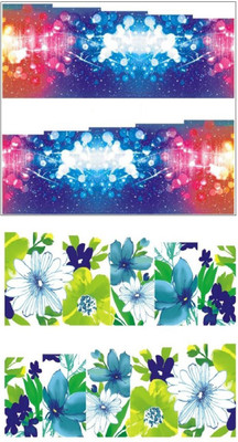 

Jenna Manicure Water Transfer Nail Art Decals Stickers- Sapphire Series NR-271(White)