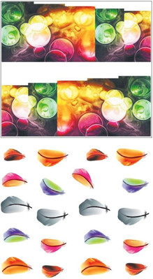 

Jenna Manicure Water Transfer Nail Art Decals Stickers- Sapphire Series NR-264(White)