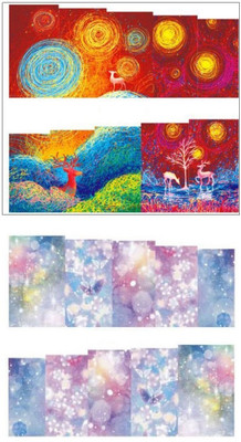 

Jenna Manicure Water Transfer Nail Art Decals Stickers- Sapphire Series NR-365(White)