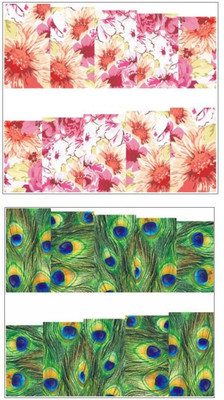 

Jenna Manicure Water Transfer Nail Art Decals Stickers- Sapphire Series NR-219(Multicolor)