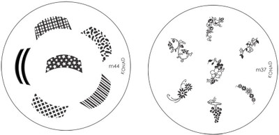 

Konad Combo Stamping Image Plates m37 & m 44(Silver)