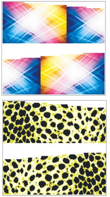 

Jenna Manicure Water Transfer Nail Art Decals Stickers- Sapphire Series NR-276(Multicolor)