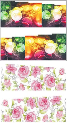 

Jenna Manicure Water Transfer Nail Art Decals Stickers- Sapphire Series NR-306(White)