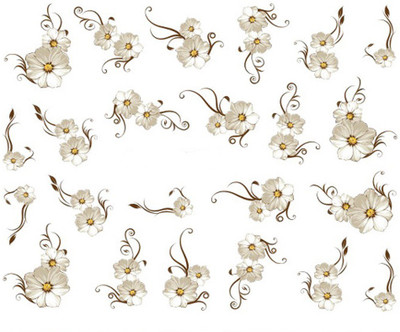 

Azzuro Manicure Water Transfer Nail Art Decals Stickers- 1+1 free(Golden)