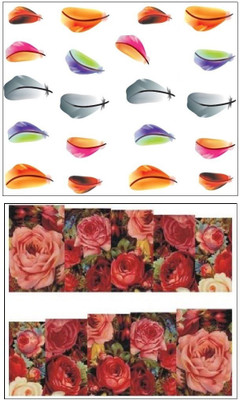 

Jenna Manicure Water Transfer Nail Art Decals Stickers- Sapphire Series NR-026(White)