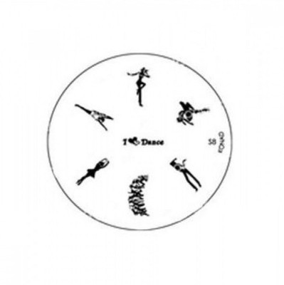 

Konad Stamping Nail Art Image Plate - S08(White)